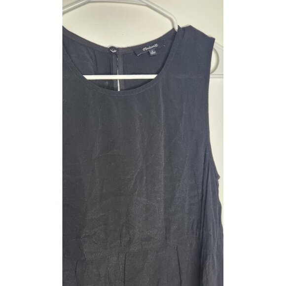 Madewell Tank Top Womens Medium Black Sleeveless Blouse Shirt Viscose FA16 - Picture 2 of 7